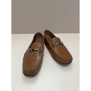 RIOMAR Waterman Deck Driver Brown Tan Slip On Leather Shoes Loafers Mens 14